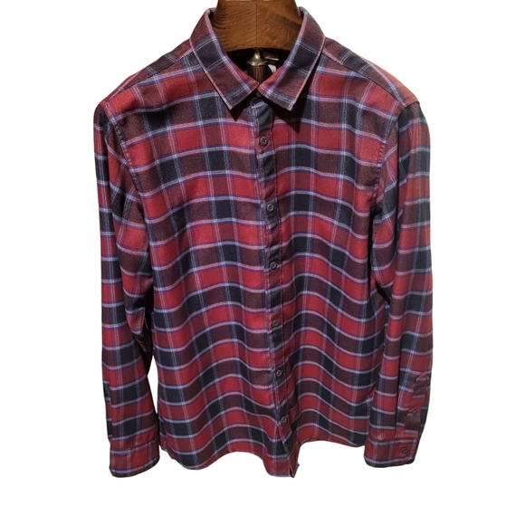 The North Face Other - The North Face Mens Lightweight Plaid Flannel Button Shirt Red Size Large